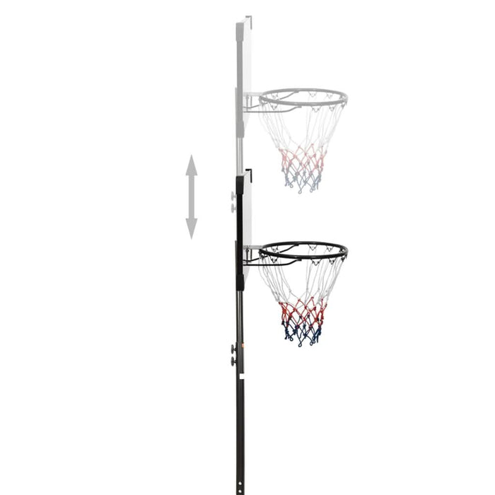 Suport coș de baschet, transparent, 216-250 cm, policarbonat - WALTI WALTI