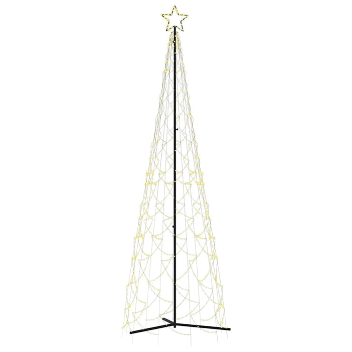 Brad de Crăciun în formă de con, alb cald, 500 LED-uri, 100x300 cm - WALTI WALTI