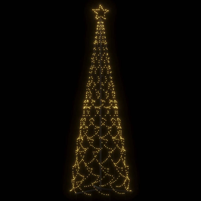 Brad de Crăciun în formă de con, alb cald, 500 LED-uri, 100x300 cm - WALTI WALTI