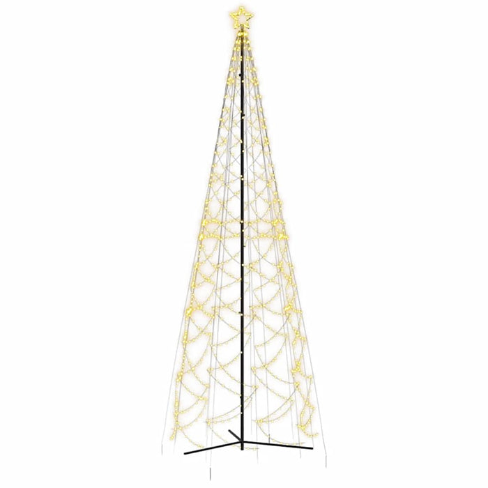 Brad de Crăciun în formă de con, alb cald, 1400 LED-uri, 160x500 cm - WALTI WALTI