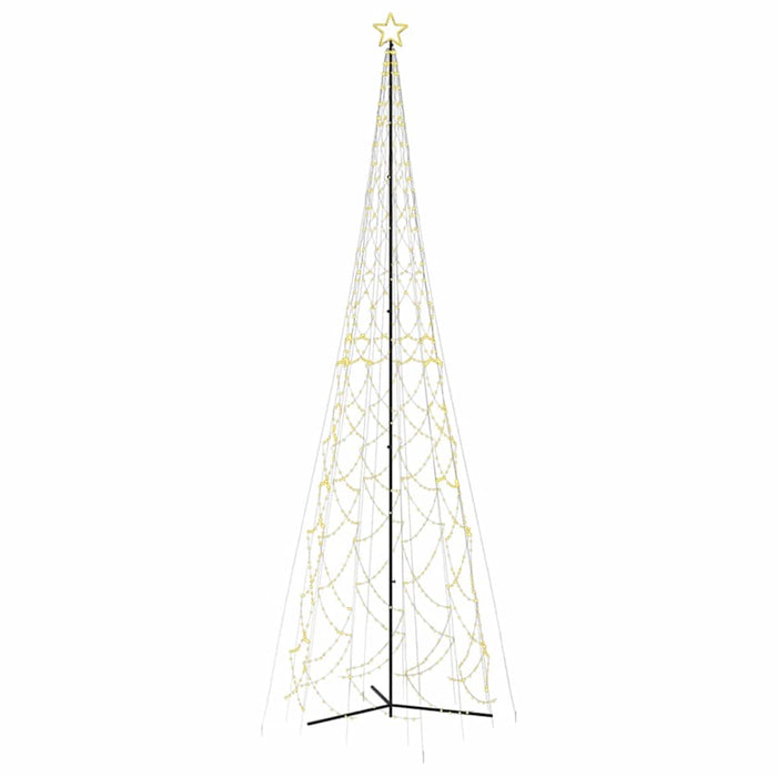 Brad de Crăciun în formă de con, alb cald, 3000 LED-uri, 230x800 cm - WALTI WALTI