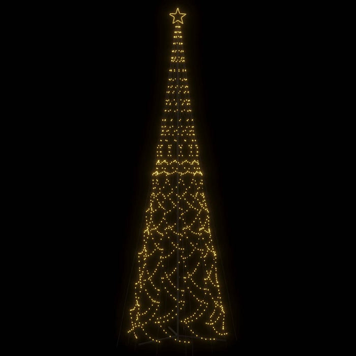 Brad de Crăciun în formă de con, alb cald, 3000 LED-uri, 230x800 cm - WALTI WALTI