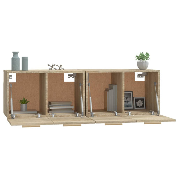 Dulapuri TV de perete 2 buc. stejar sonoma 60x36,5x35 cm lemn - WALTI WALTI