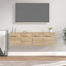 Dulapuri TV de perete 2 buc. stejar sonoma 60x36,5x35 cm lemn - WALTI WALTI