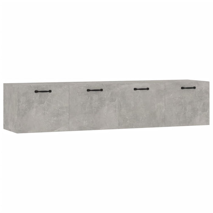 Dulapuri TV de perete 2 buc. gri beton 60x36,5x35 cm lemn WALTI