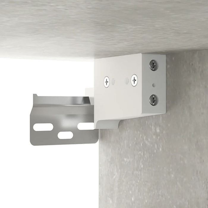 Dulapuri TV de perete 2 buc. gri beton 60x36,5x35 cm lemn WALTI