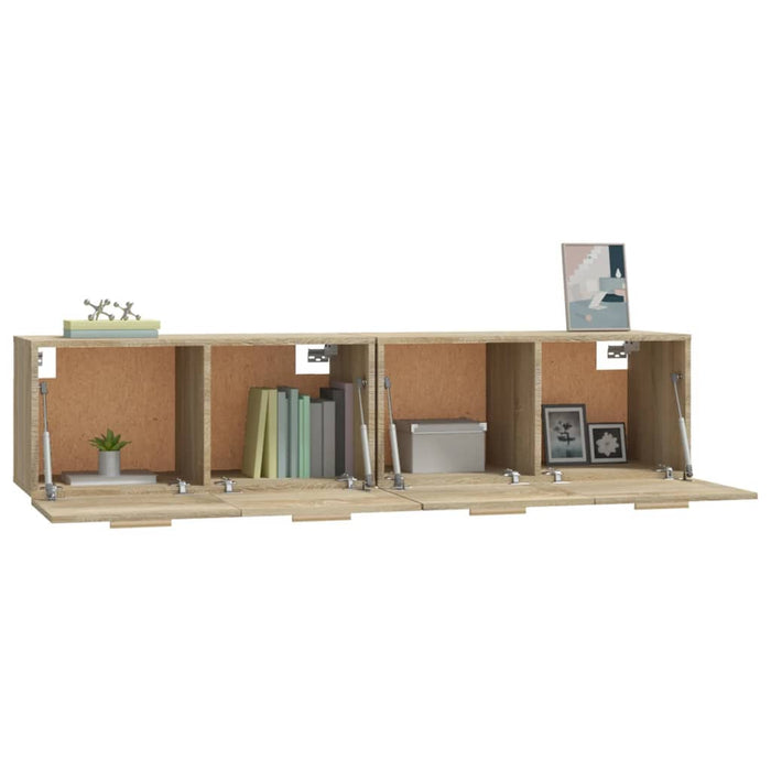 Dulapuri de perete, 2 buc., stejar sonoma, 80x35x36,5 cm, lemn - WALTI WALTI