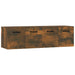 Dulapuri de perete, 2 buc., stejar fumuriu, 80x35x36,5 cm, lemn - WALTI WALTI