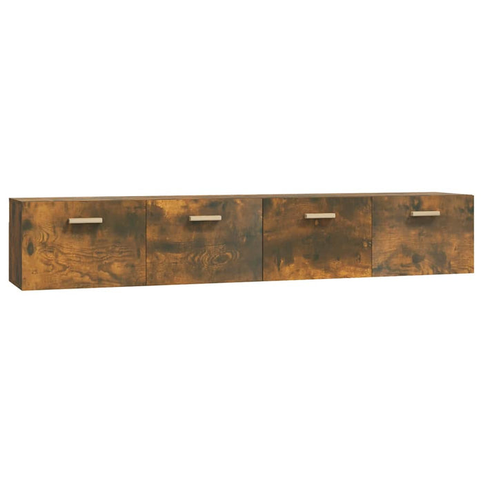 Dulapuri de perete 2 buc. stejar fumuriu 100x36,5x35 cm lemn - WALTI WALTI