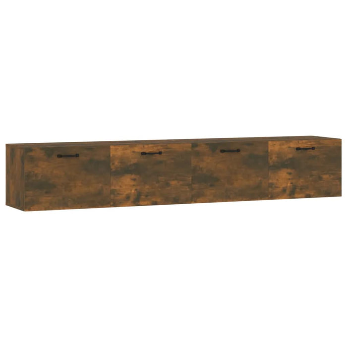 Dulapuri de perete 2 buc. stejar fumuriu 100x36,5x35 cm lemn - WALTI WALTI