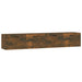 Dulapuri de perete 2 buc. stejar fumuriu 100x36,5x35 cm lemn - WALTI WALTI