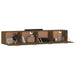 Dulapuri de perete 2 buc. stejar fumuriu 100x36,5x35 cm lemn - WALTI WALTI