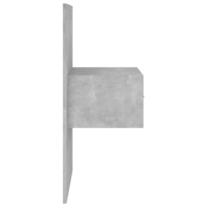 Tăblie de pat cu dulapuri, gri beton, lemn prelucrat - WALTI WALTI