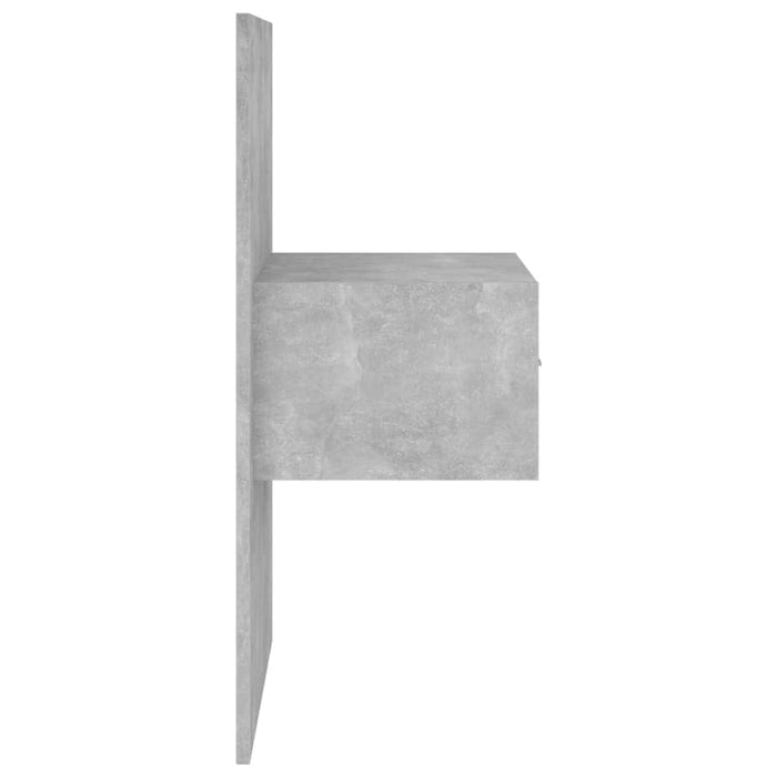 Tăblie de pat cu dulapuri, gri beton, lemn prelucrat - WALTI WALTI