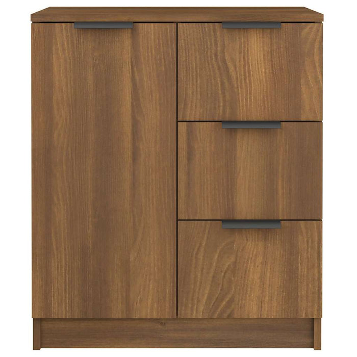 Servante, 2 buc., stejar maro, 60x30x70 cm, lemn prelucrat WALTI