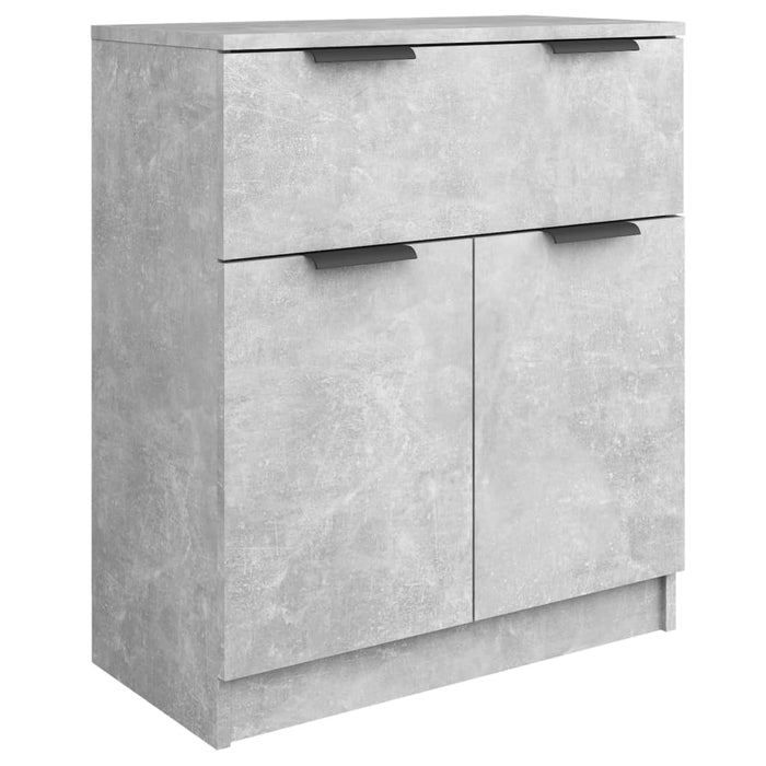 Servante, 3 piese, gri beton, lemn prelucrat - WALTI WALTI