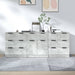 Servante, 3 piese, gri beton, lemn prelucrat - WALTI WALTI