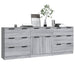 Servante, 3 piese, gri sonoma, lemn prelucrat - WALTI WALTI
