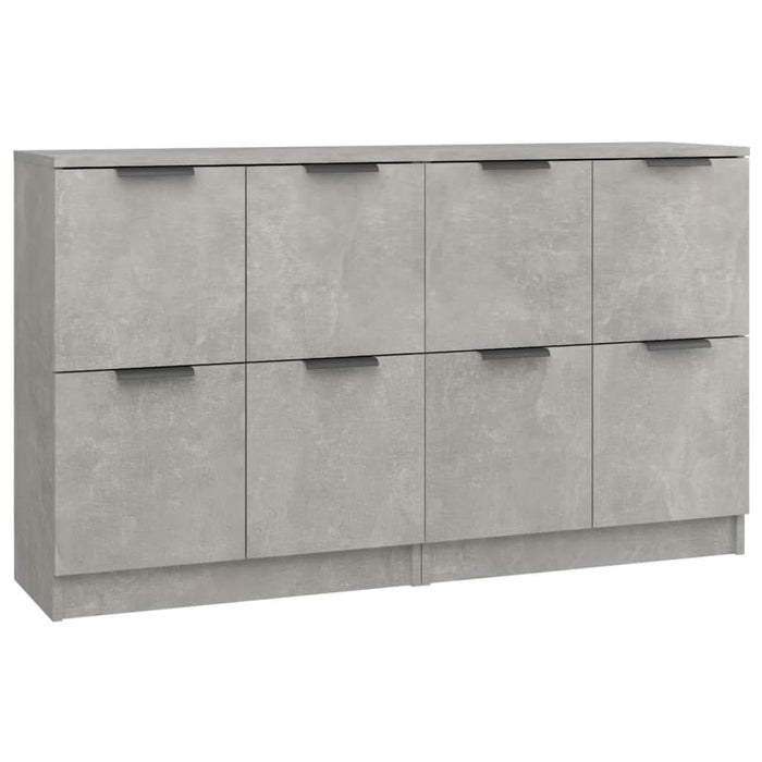 Servante, 2 piese, gri beton, 60x30x70 cm, lemn prelucrat - WALTI WALTI