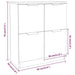 Servante, 2 piese, gri beton, 60x30x70 cm, lemn prelucrat - WALTI WALTI