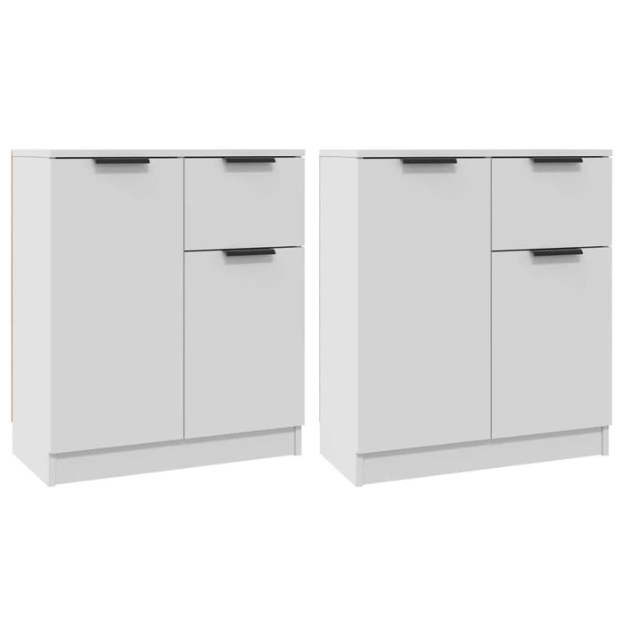 Servante, 2 piese, alb, 60x30x70 cm, lemn prelucrat - WALTI WALTI