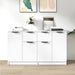Servante, 2 piese, alb, 60x30x70 cm, lemn prelucrat - WALTI WALTI