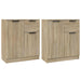 Servante, 2 piese, stejar sonoma, 60x30x70 cm, lemn prelucrat - WALTI WALTI