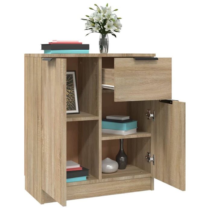 Servante, 2 piese, stejar sonoma, 60x30x70 cm, lemn prelucrat - WALTI WALTI
