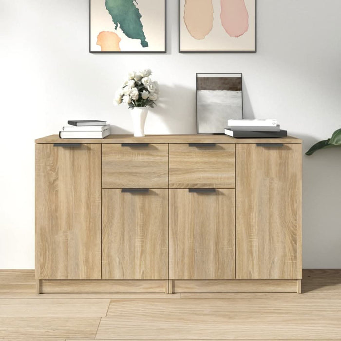 Servante, 2 piese, stejar sonoma, 60x30x70 cm, lemn prelucrat - WALTI WALTI