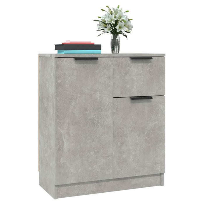 Servante, 2 piese, gri beton, 60x30x70 cm, lemn prelucrat - WALTI WALTI