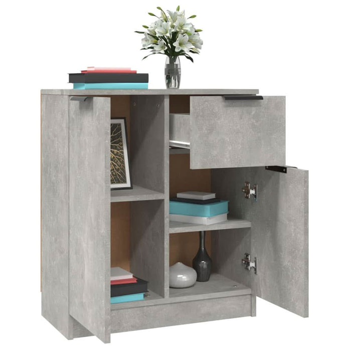 Servante, 2 piese, gri beton, 60x30x70 cm, lemn prelucrat - WALTI WALTI