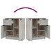 Servante, 2 piese, gri beton, 60x30x70 cm, lemn prelucrat - WALTI WALTI