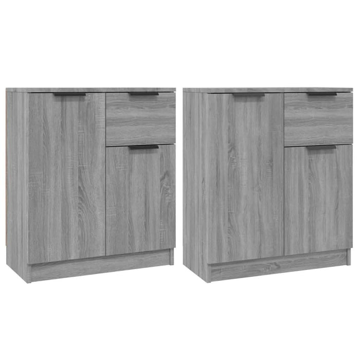 Servante, 2 piese, sonoma gri, 60x30x70 cm, lemn prelucrat - WALTI WALTI