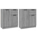 Servante, 2 piese, sonoma gri, 60x30x70 cm, lemn prelucrat - WALTI WALTI