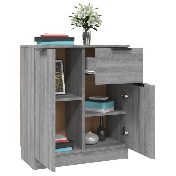 Servante, 2 piese, sonoma gri, 60x30x70 cm, lemn prelucrat - WALTI WALTI