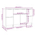Servante, 3 piese, gri beton, lemn prelucrat - WALTI WALTI