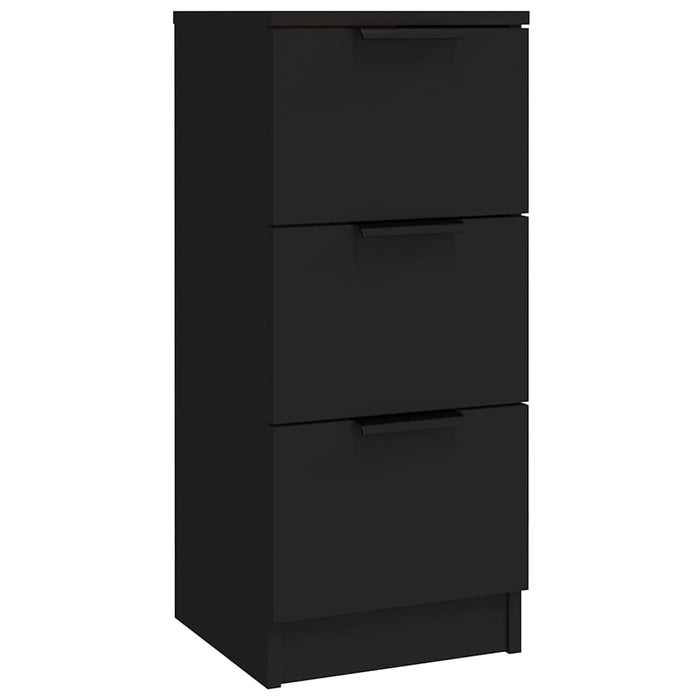 Servante, 3 piese, negru, lemn prelucrat WALTI