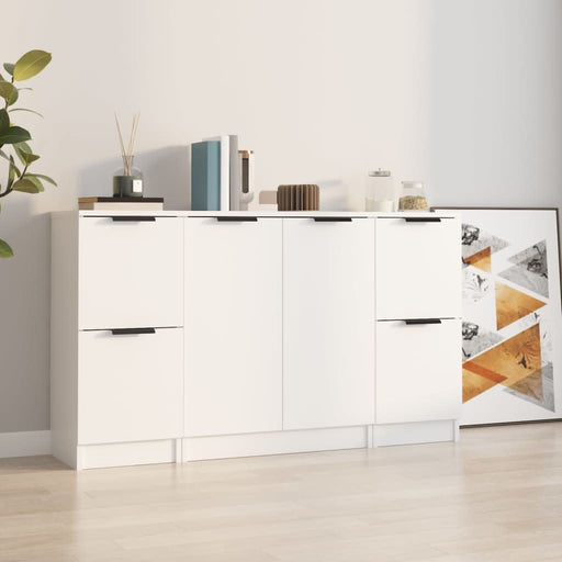 Servante, 3 piese, alb, lemn prelucrat - WALTI WALTI