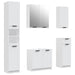 Set dulapuri de baie, 5 piese, alb, lemn prelucrat - WALTI WALTI