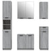 Set dulapuri de baie, 5 piese, gri sonoma, lemn prelucrat - WALTI WALTI