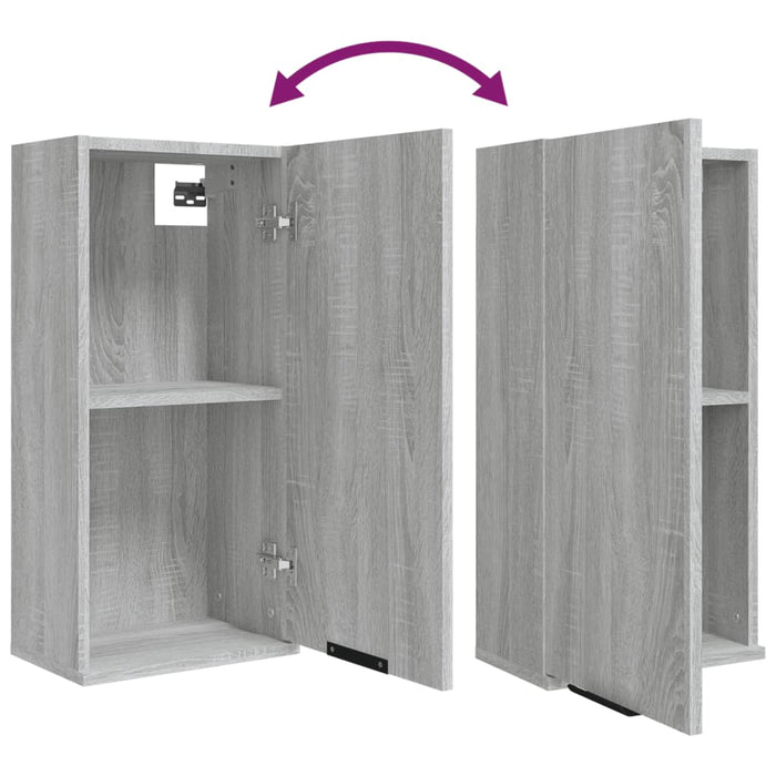 Set dulapuri de baie, 5 piese, gri sonoma, lemn prelucrat - WALTI WALTI