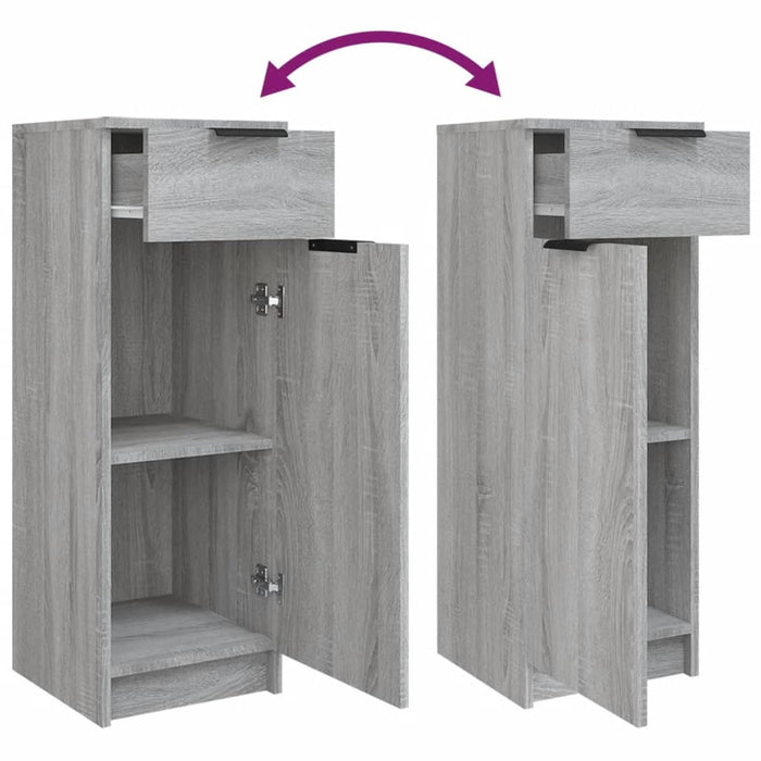 Set dulapuri de baie, 5 piese, gri sonoma, lemn prelucrat - WALTI WALTI