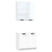 Set dulapuri de baie, 2 piese, alb, lemn prelucrat - WALTI WALTI