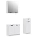 Set dulapuri de baie, 3 piese, alb, lemn prelucrat - WALTI WALTI