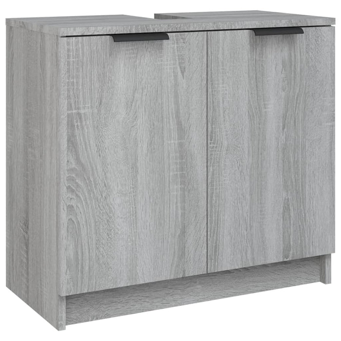 Set dulapuri de baie, 3 piese, gri sonoma, lemn prelucrat - WALTI WALTI
