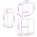 Set dulapuri de baie, 3 piese, gri sonoma, lemn prelucrat - WALTI WALTI