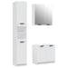 Set dulapuri de baie, 3 piese, alb, lemn prelucrat - WALTI WALTI