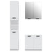 Set dulapuri de baie, 3 piese, alb, lemn prelucrat - WALTI WALTI