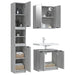 Set dulapuri de baie, 3 piese, gri sonoma, lemn prelucrat - WALTI WALTI