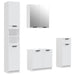 Set dulapuri de baie, 4 piese, alb, lemn prelucrat - WALTI WALTI